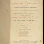1784 MASSIVE Dictionary of the English Language by Samuel Johnson | Fine Leather