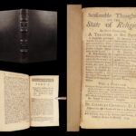 1743 Colonial BOSTON 1st Chauncy Thoughts on Religion in New England Whitefield
