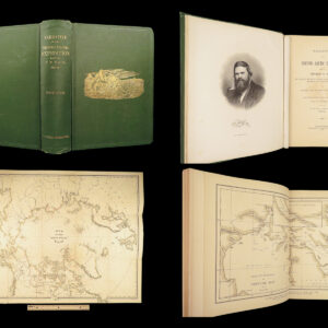 1879 1st Second Arctic Expedition of Hall by Nourse | Franklin Voyage & HUGE MAP