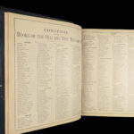 1892 ENORMOUS Holy BIBLE Color Illustrated King James EXQUISITE Clasp Binding