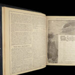 1892 ENORMOUS Holy BIBLE Color Illustrated King James EXQUISITE Clasp Binding