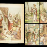 1892 ENORMOUS Holy BIBLE Color Illustrated King James EXQUISITE Clasp Binding