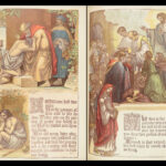 1892 ENORMOUS Holy BIBLE Color Illustrated King James EXQUISITE Clasp Binding