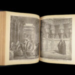 1892 ENORMOUS Holy BIBLE Color Illustrated King James EXQUISITE Clasp Binding