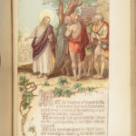 1892 ENORMOUS Holy BIBLE Color Illustrated King James EXQUISITE Clasp Binding