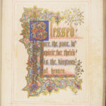 1861 Illuminated BIBLE Sermon on the Mount Audsley Color ART Victorian FOLIO
