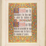 1861 Illuminated BIBLE Sermon on the Mount Audsley Color ART Victorian FOLIO