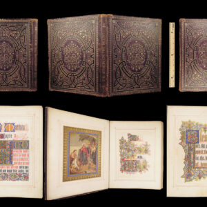 1861 Illuminated BIBLE Sermon on the Mount Audsley Color ART Victorian FOLIO