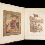1861 Illuminated BIBLE Sermon on the Mount Audsley Color ART Victorian FOLIO