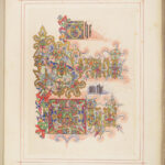1861 Illuminated BIBLE Sermon on the Mount Audsley Color ART Victorian FOLIO