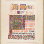 1861 Illuminated BIBLE Sermon on the Mount Audsley Color ART Victorian FOLIO
