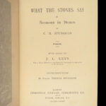 1894 Charles Spurgeon 1st ed Bible Sermons in Stones by Baptist American Puritan