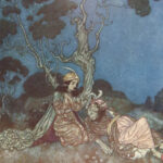 1910 EXQUISITE Sleeping Beauty by Quiller-Couch w/ Edmond DULAC Art Fairy Tales