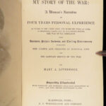 1888 NURSING 1st Mary Livermore Story of Civil War | Union Army Hospitals