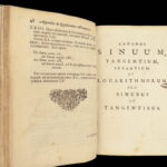 1681 Dutch Mathematics 1st Sinuum & Logarithms by Vlacq | Trigonometry Tables