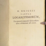 1681 Dutch Mathematics 1st Sinuum & Logarithms by Vlacq | Trigonometry Tables