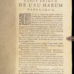 1681 Dutch Mathematics 1st Sinuum & Logarithms by Vlacq | Trigonometry Tables