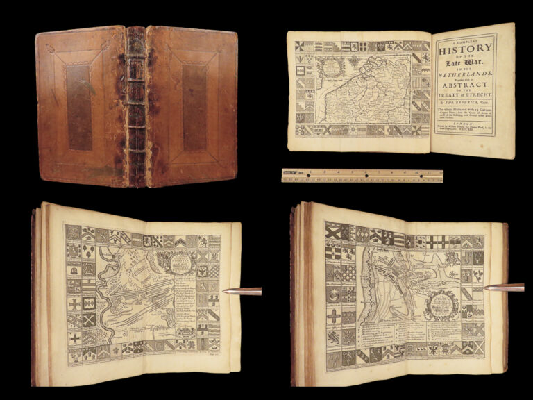 Image of 1713 War of Spanish Succession 1st ed by Brodrick | Treaty of Utrecht & Maps