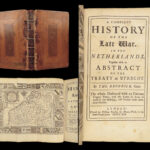 1713 War of Spanish Succession 1st ed by Brodrick | Treaty of Utrecht & Maps