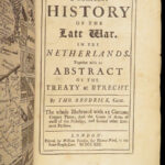 1713 War of Spanish Succession 1st ed by Brodrick | Treaty of Utrecht & Maps