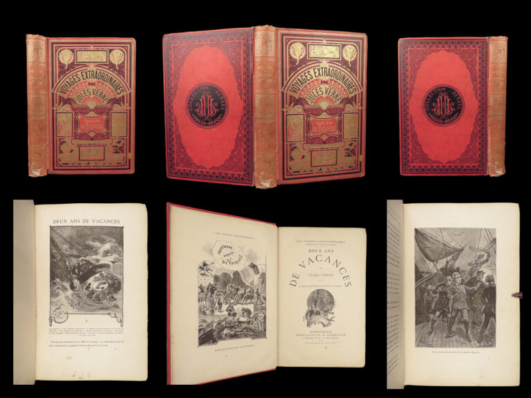 Image of 1888 Jules Verne 1st ed Two Years Vacation Deux ans de Vacances | French Hetzel