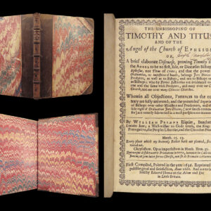1660 Prynne 1st ed Unbishoping of Timothy and Titus | Against Catholic Bishops