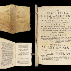 1757 Miguel Venegas on Baja CALIFORNIA | Mexico Cochimi Noticia Spanish Jesuits