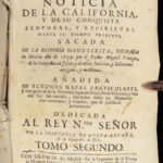 1757 Miguel Venegas on Baja CALIFORNIA | Mexico Cochimi Noticia Spanish Jesuits