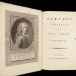 1784 MASSIVE SET Works of VOLTAIRE Gotha ed 53vols | Includes Isaac Newton