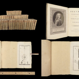 1784 MASSIVE SET Works of VOLTAIRE Gotha ed 53vols | Includes Isaac Newton