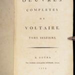 1784 MASSIVE SET Works of VOLTAIRE Gotha ed 53vols | Includes Isaac Newton