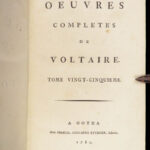 1784 MASSIVE SET Works of VOLTAIRE Gotha ed 53vols | Includes Isaac Newton