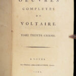 1784 MASSIVE SET Works of VOLTAIRE Gotha ed 53vols | Includes Isaac Newton