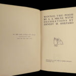 1926 TRUE 1st ed 1st Winnie the Pooh AA Milne Illustrated Children’s Literature