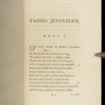 1778 Henry Brooke IRISH Poetry Universal Beauty Tasso Jerusalem Delivered 4v