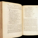 1683 Works of Horace 1st ed Jesuit Rodelle | ROYAL ARMORIAL Binding Julius Caesar ROME