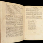 1683 Works of Horace 1st ed Jesuit Rodelle | ROYAL ARMORIAL Binding Julius Caesar ROME