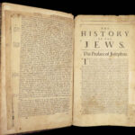 1693 ENGLISH Flavius Josephus Jewish War Antiquities of Jews Judaica FOLIO