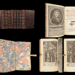 1730 Works of MOLIERE French Literature Misanthrope School for Wives 8v SET