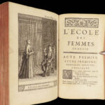 1730 Works of MOLIERE French Literature Misanthrope School for Wives 8v SET