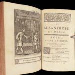 1730 Works of MOLIERE French Literature Misanthrope School for Wives 8v SET