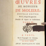 1730 Works of MOLIERE French Literature Misanthrope School for Wives 8v SET