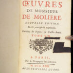1730 Works of MOLIERE French Literature Misanthrope School for Wives 8v SET