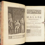 1730 Works of MOLIERE French Literature Misanthrope School for Wives 8v SET