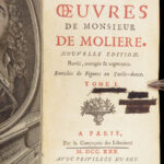 1730 Works of MOLIERE French Literature Misanthrope School for Wives 8v SET