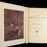 1903 Works of Edgar Allan Poe Raven | Famous 5v Raven Edition w Becher Art