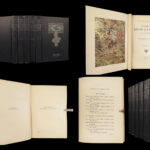 1903 Works of Edgar Allan Poe Raven | Famous 5v Raven Edition w Becher Art