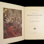 1903 Works of Edgar Allan Poe Raven | Famous 5v Raven Edition w Becher Art