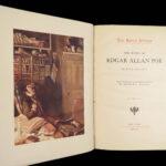 1903 Works of Edgar Allan Poe Raven | Famous 5v Raven Edition w Becher Art