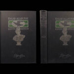 1903 Works of Edgar Allan Poe Raven | Famous 5v Raven Edition w Becher Art
